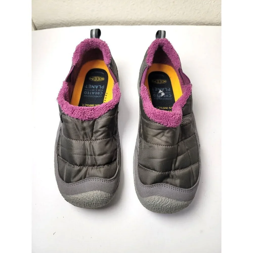 Keen Howser II Girls Insulated Slip-On Slippers‎ Lightweight Shoes Size 2